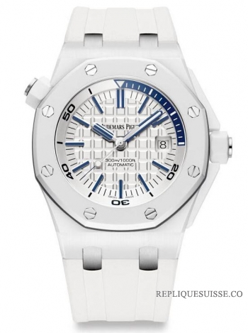 Audemars Piguet Royal Oak Offshore Diver Piguet blanc Ceramique 15707CB.OO.A010CA.01 Montre Réplique