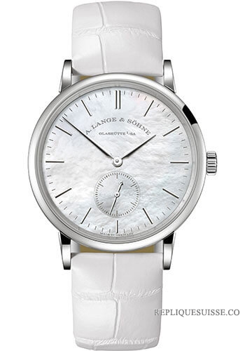 Copie Montre A. Lange & Sohne Saxonia 35 Or blanc/MOP 219.047