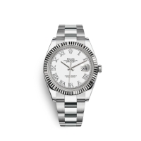 Rolex Datejust 41 Oystersteel or blanc 18 ct M126334-0023 cadran blanc