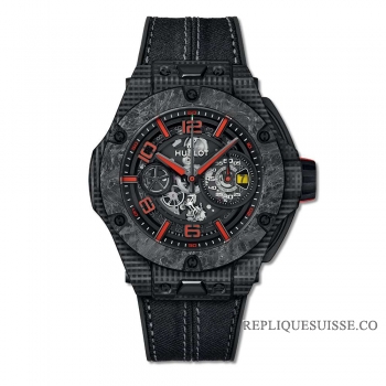 Réplique Hublot Big Bang Scuderia Ferrari 90e anniversaire 3D Carbon