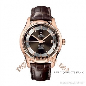 Omega De Ville Hour Vision Hommes features41 mm rose Or Montre Réplique