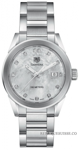 Copie Montre Tag Heuer Carrera Quartz Mesdames WBG1312.BA0758