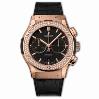 Copie Montre Hublot Chronographe King Gold Diamonds 45mm Classic Fusion Montre 521.OX.1181.LR.1104