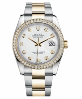 Réplique Rolex Datejust en acier et or jaune or blanc cadran 116243 WDO