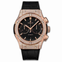 Copie Montre Hublot Chronographe King Gold Pave 45mm Classic Fusion Montre 521.OX.1181.LR.1704