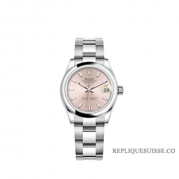 Rolex Datejust 31 cadran rose Oystersteel