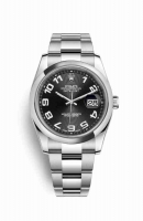 Copie Montre Rolex Datejust 36 Oystersteel 116200 cadran noir m116200-0078