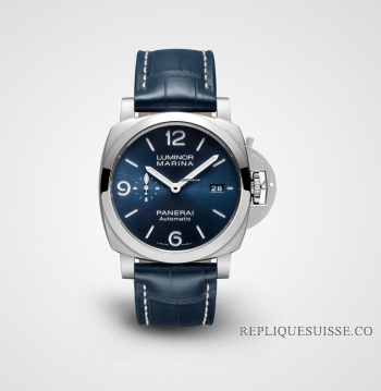 Réplique Montre Panerai Luminor Marina Automatique Cadran Bleu Homme - PAM01313