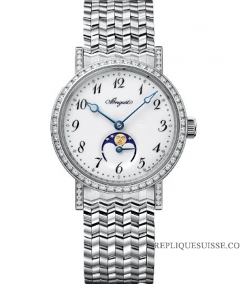 Breguet Classique Dame Or Blanc 18K Diamants Dames 9088BB/29/BC0/DD00