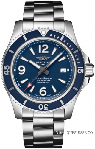 Breitling Superocean Automatique 44 Acier Bleu A17367D81C1A1