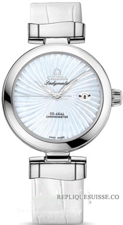 Omega De Ville Ladymatic Dames Blanc MOP Dial 425.33.34.20.05.00 Montre Réplique