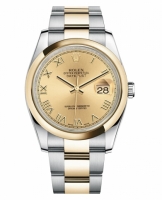 Réplique Rolex Datejust 36mm acier et Or jaune Dial Champagne 116203 CHRO