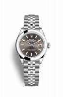 Copie Montre Rolex Datejust 28 Oystersteel Gris fonce Cadran m279160-0009