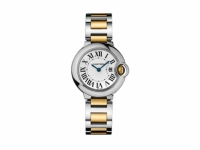 Cartier Ballon Bleu Cadran Argente Acier inoxydable montre Réplique Femme