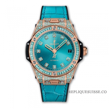 Réplique Hublot Big Bang One Click King Gold Paraiba