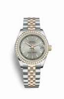 Copie Montre Rolex Datejust 31 Jaune Rolesor Oystersteel or jaune 18 ct 178383 Argent Cadran m178383-0029