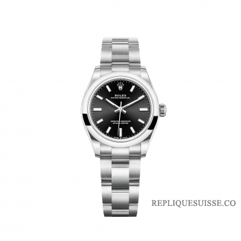 Rolex Oyster Perpetual 31 cadran noir brillant