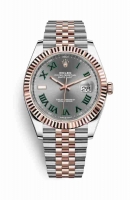 Copie Montre Rolex Datejust 41 Everose Roles ou Oystersteel 18 ct Everose or 126331 Slate Cadran m126331-0016