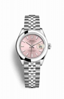 Copie Montre Rolex Datejust 28 Oystersteel cadran rose m279160-0001