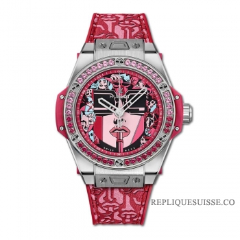 Réplique Hublot Big Bang One Click Marc Ferrero Acier Rouge