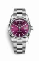 Copie Montre Rolex Day-Date 36 Or blanc 18 ct 118239 Cherry Cadran m118239-0304