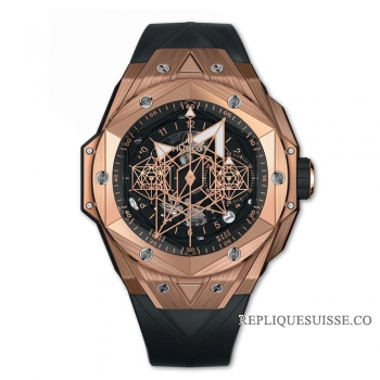 Réplique Hublot Big Bang Unico Sang Bleu II King Gold