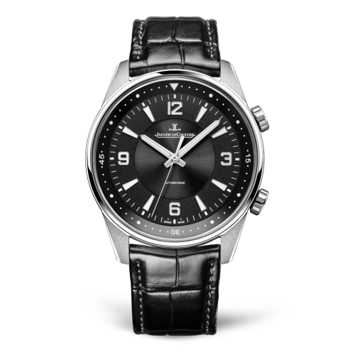 Copie Montre Jaeger-LeCoultre Polaris Automatique Acier Inoxydable/Noir/Alligator 9008470