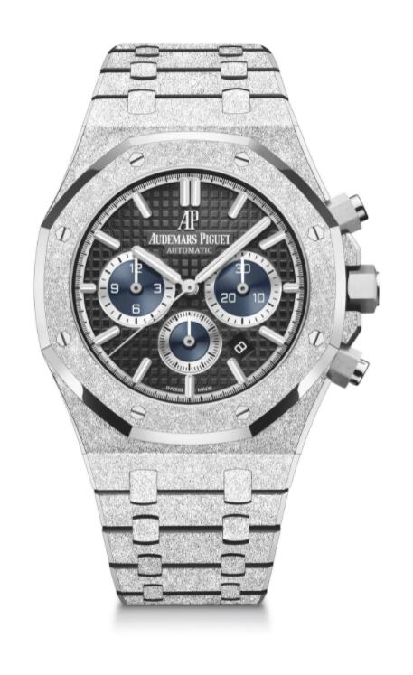 Copie de Audemars Piguet Royal Oak 41 Chronographe Automatique Or Blanc Givre edition limitee 26331BC.GG.1224BC.03