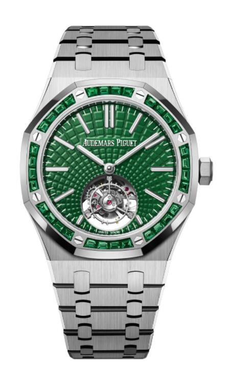 Copie de Audemars Piguet Royal Oak Tourbillon Volant Automatique Vert Titane 26532IC.EE.1220TI.01