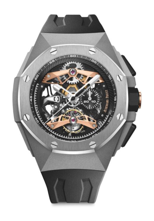 Réplique Audemars Piguet Royal Oak Concept Tourbillon Automatique Chronographe Squelette edition limitee 26612TI.OO.D002CA.01