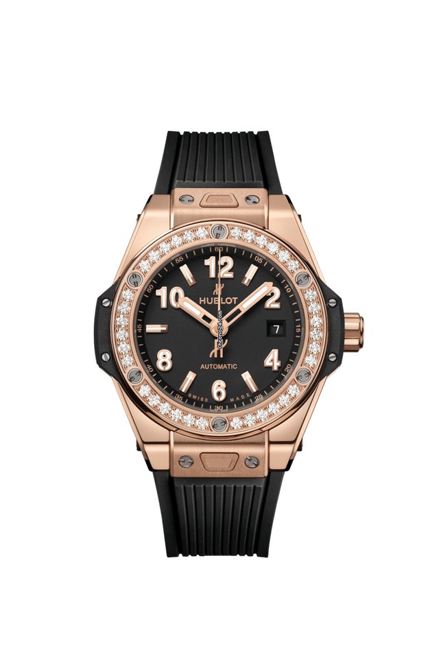 Réplique Hublot Big Bang 33 mm One Click 18K King Gold Diamonds 485.OX.1180.RX.1204