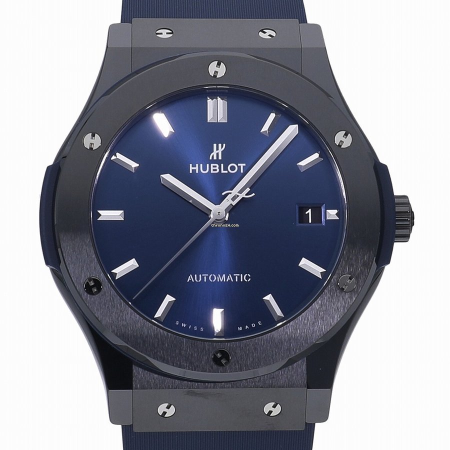 Copie de Hublot Classic Fusion Bleu 45mm Black Magic 511.CM.7170.RX