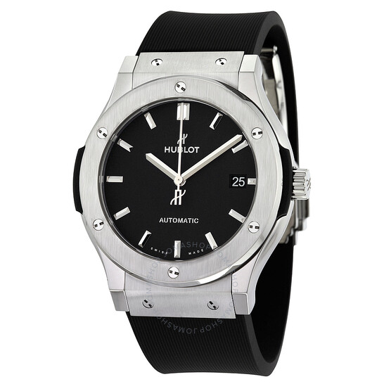 Copie de Hublot Classic Fusion Cadran Noir Caoutchouc 45mm 511.NX.1171.RX