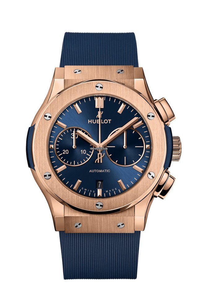 Réplique Hublot Classic Fusion Chronographe King Gold Bleu 521.OX.7180.RX