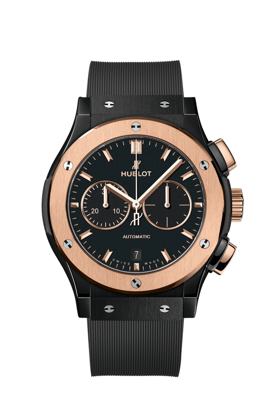 Copie de HUBLOT Classic Fusion Chronographe Ceramique King Gold Noir 541.CO.1181.RX