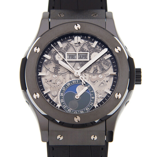 Copie de HUBLOT Classic Fusion Aerofusion Moonphase Noir Magique Argent 547.CX.0170.LR