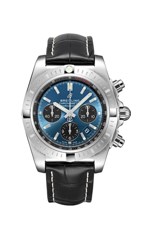 Réplique Breitling Chronomat B01 Chronographe Automatique Cadran Bleu Homme AB0115101C1P4