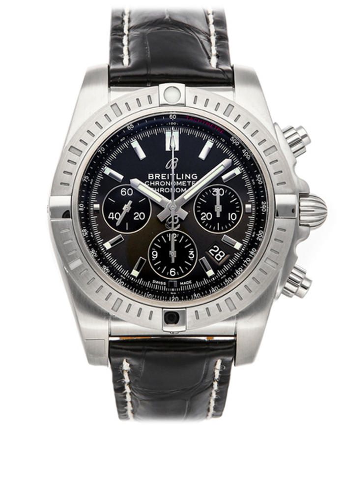 Copie de Breitling Chronomat B01 Chronographe Automatique Cadran Gris Homme AB0115101F1P2