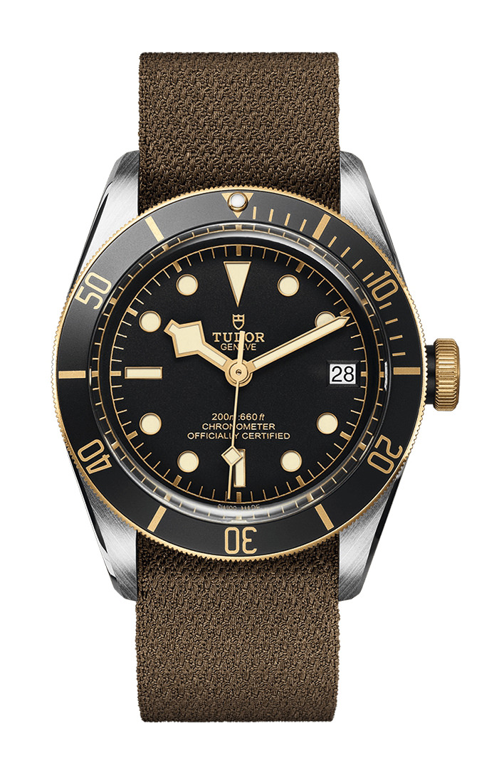 Réplique Montre Tudor Heritage Black Bay en acier et or 41 mm M79733N-0005