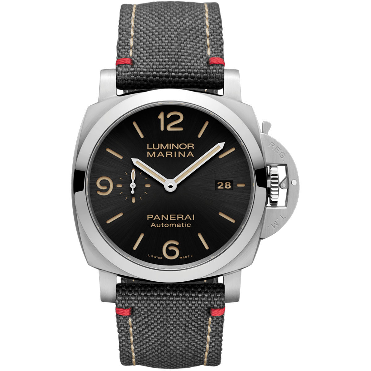 Copie de Montre Panerai Luminor Marina en acier inoxydable 44 mm avec cadran noir PAM01025