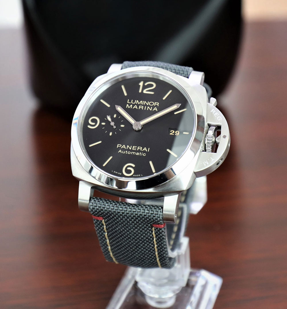 Copie de Montre Panerai Luminor Marina en acier inoxydable 44 mm avec cadran noir PAM01025