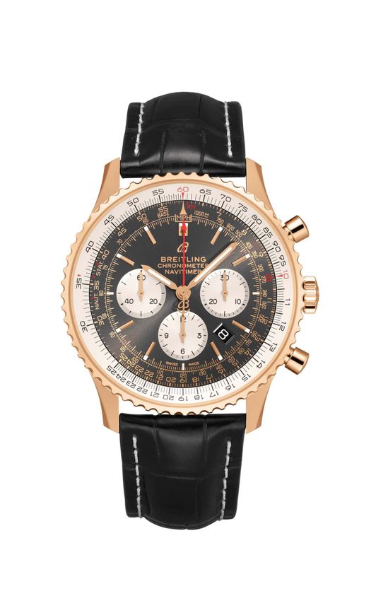 Réplique Breitling Navitimer 1 B01 Chronographe 46 Or Rouge 18K RB0127121F1P2