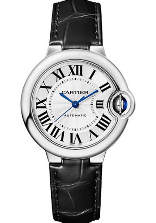 Réplique Cartier Ballon Bleu Automatique Cadran Argent Dames WSBB0030