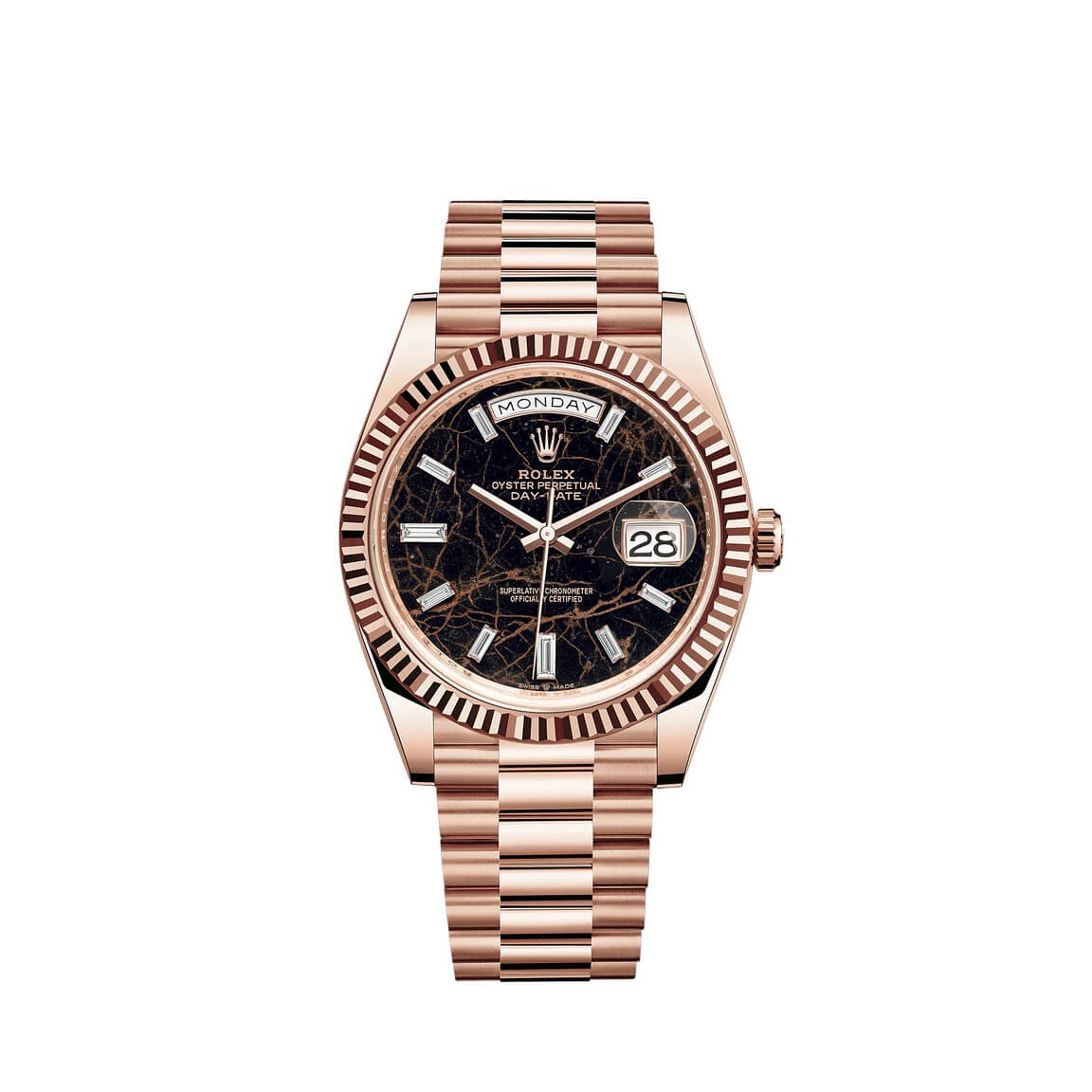 Réplique Montre Rolex Day-Date 40 Or Everose 18 ct M228235-0045