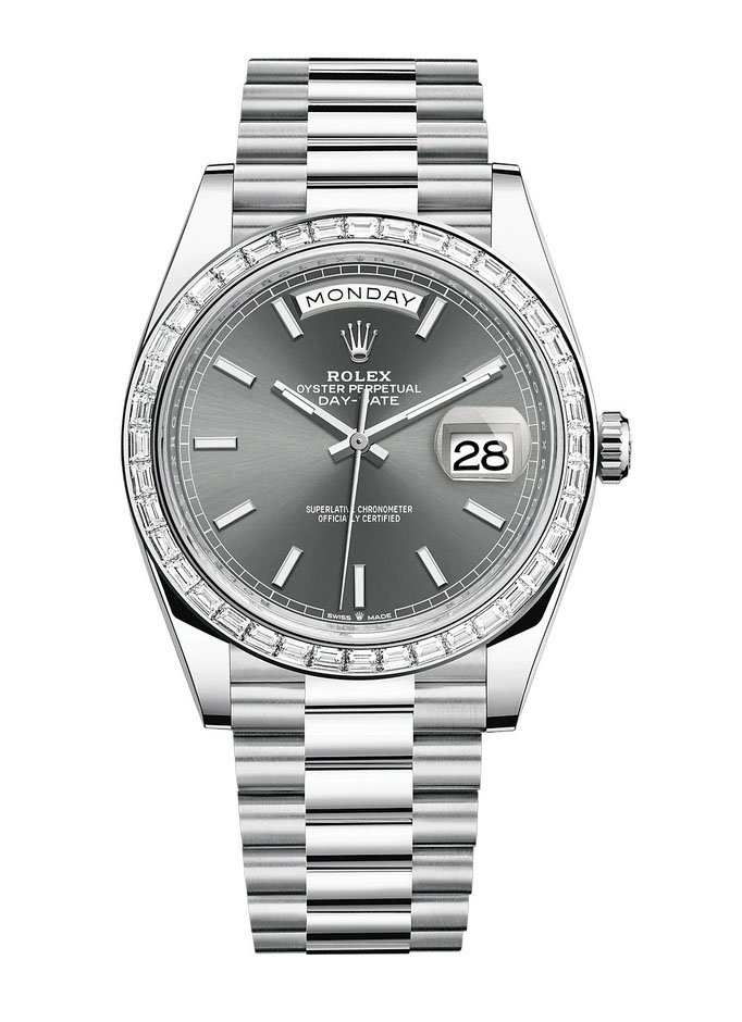 Copie de Montre Rolex Day-Date 40 Platine M228396TBR-0031