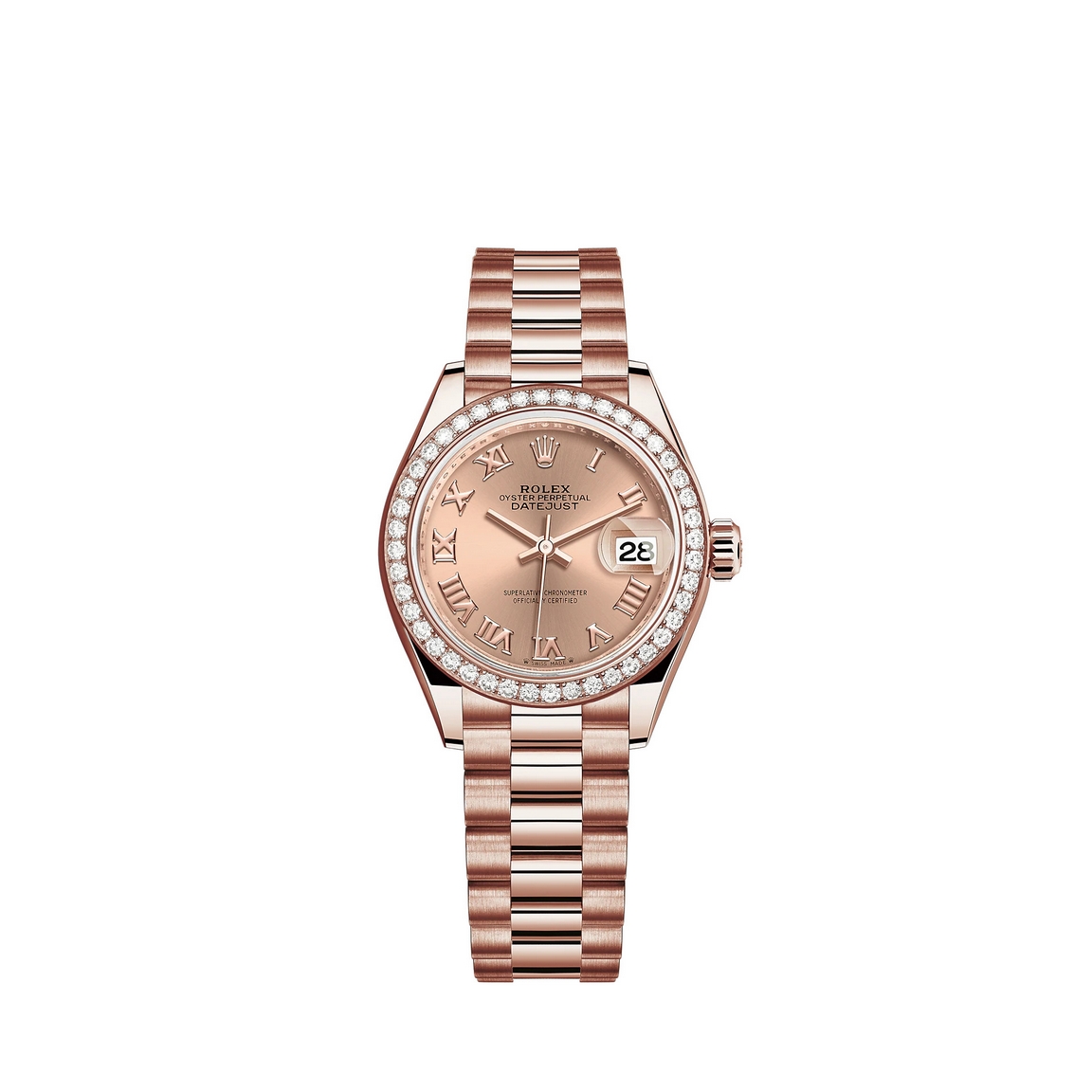 Copie de Montre Rolex Lady-Datejust Or Everose 18 ct M279135RBR-0027