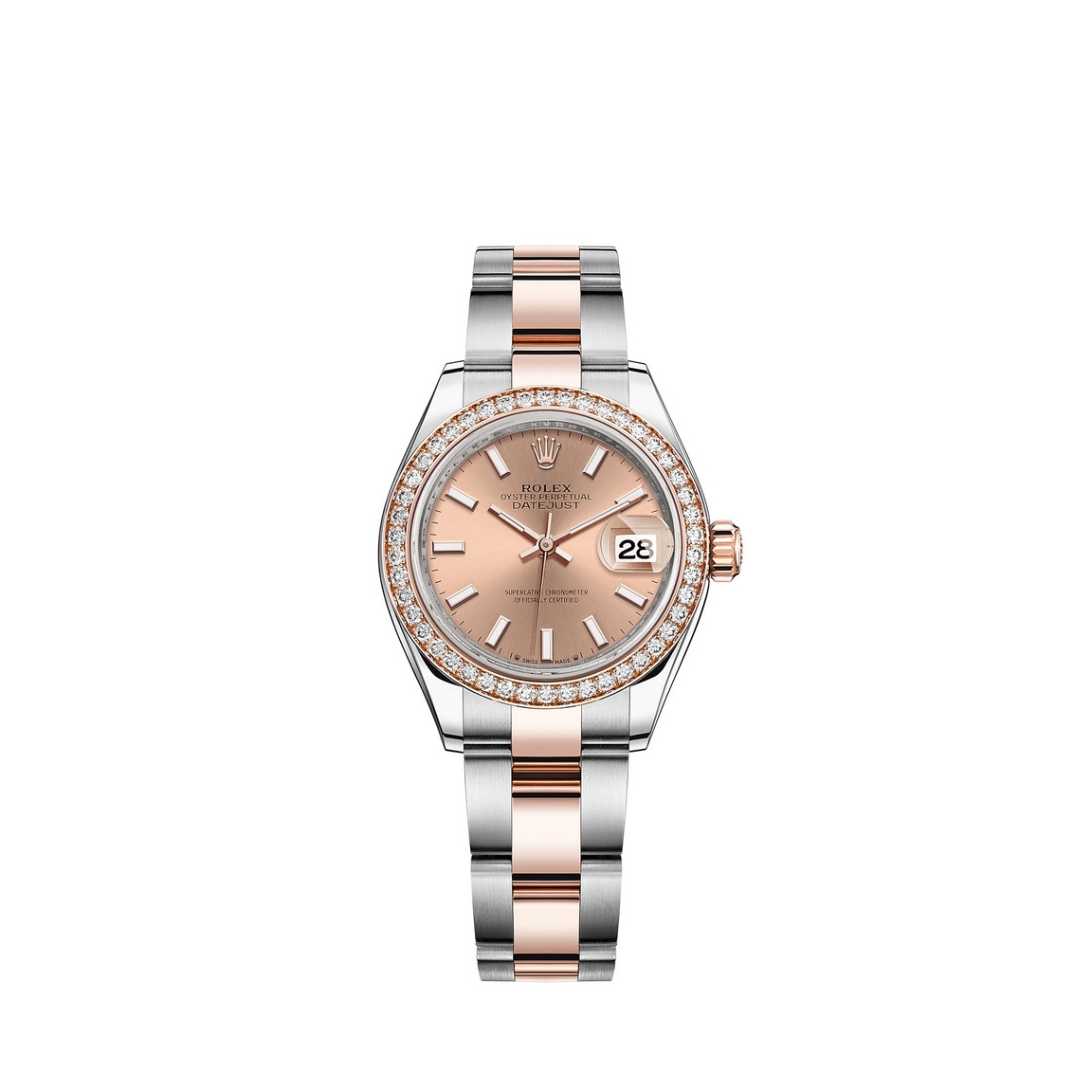 Copie de Rolex Lady-Datejust Everose Rolesor Oystersteel Or 18 ct M279381RBR-0024