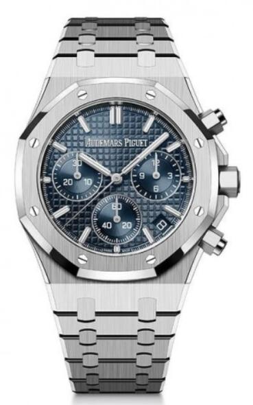 Montre Audemars Piguet Royal Oak automatique en acier inoxydable, cadran bleu, 41 mm, 26240ST.OO.1320ST.01 Montre Audemars Piguet Royal Oak automatique en acier inoxydable, cadran bleu, 41 mm, 26240ST.OO.1320ST.01