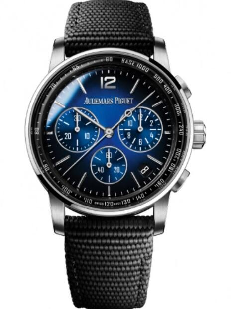 Montre Audemars Piguet Code 11.59 Chronographe Automatique Or Blanc 41 mm Bleu 26393BC.OO.A002KB.01 Montre Audemars Piguet Code 11.59 Chronographe Automatique Or Blanc 41 mm Bleu 26393BC.OO.A002KB.01