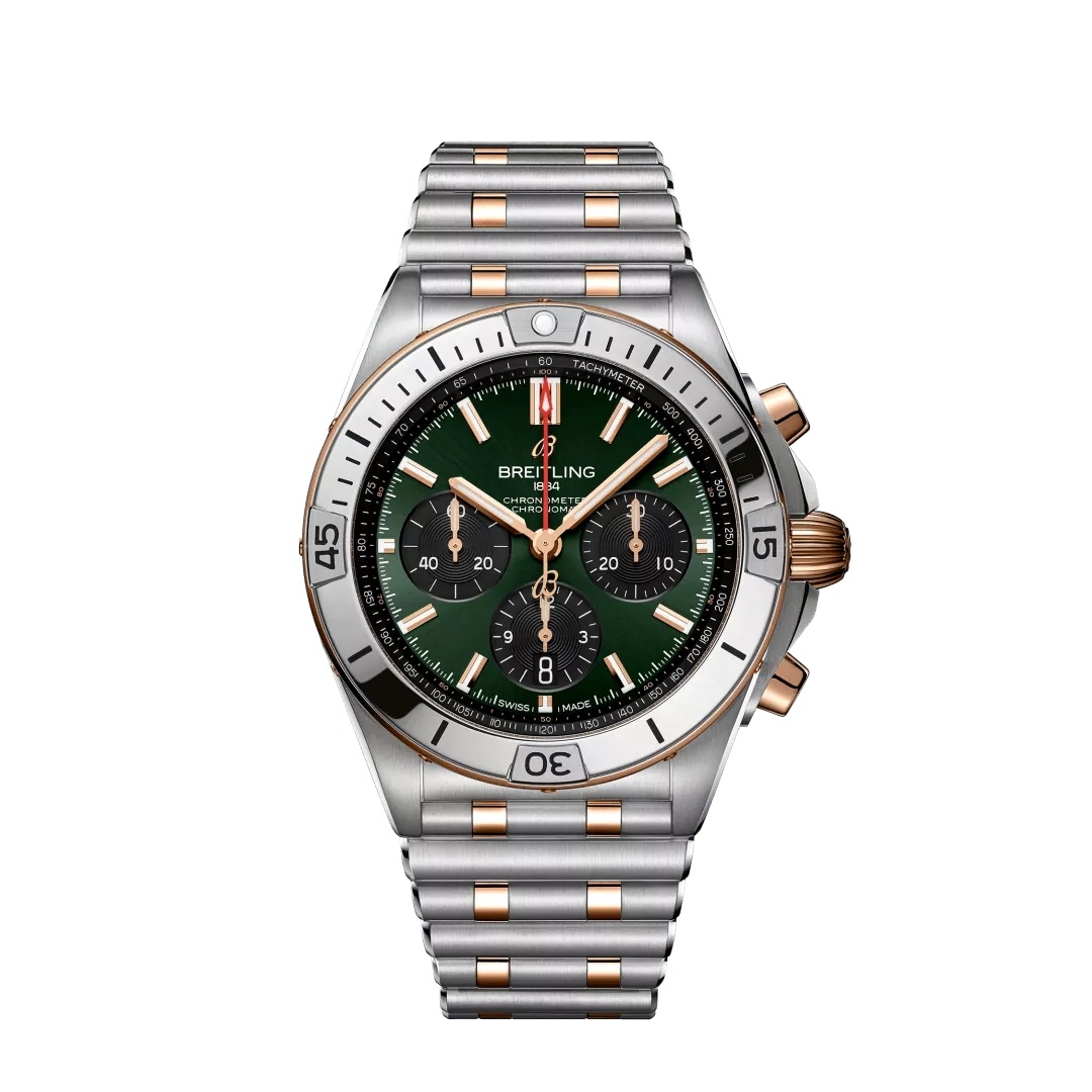Breitling Chronomat B01 42 UB0134131L1U1 Acier Inoxydable Or Rouge Vert Rouleaux Breitling Chronomat B01 42 UB0134131L1U1 Acier Inoxydable Or Rouge Vert Rouleaux